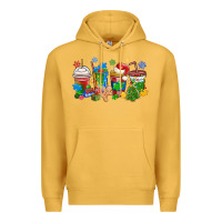 Mustard autism awareness christmas coffee Premium Hoodie - MaliasSmallBusiness