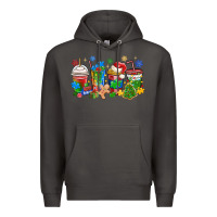 Smoke autism awareness christmas coffee Premium Hoodie - MaliasSmallBusiness