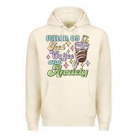 Tofu fueled by iced coffee and anxiety Premium Hoodie - MaliasSmallBusiness
