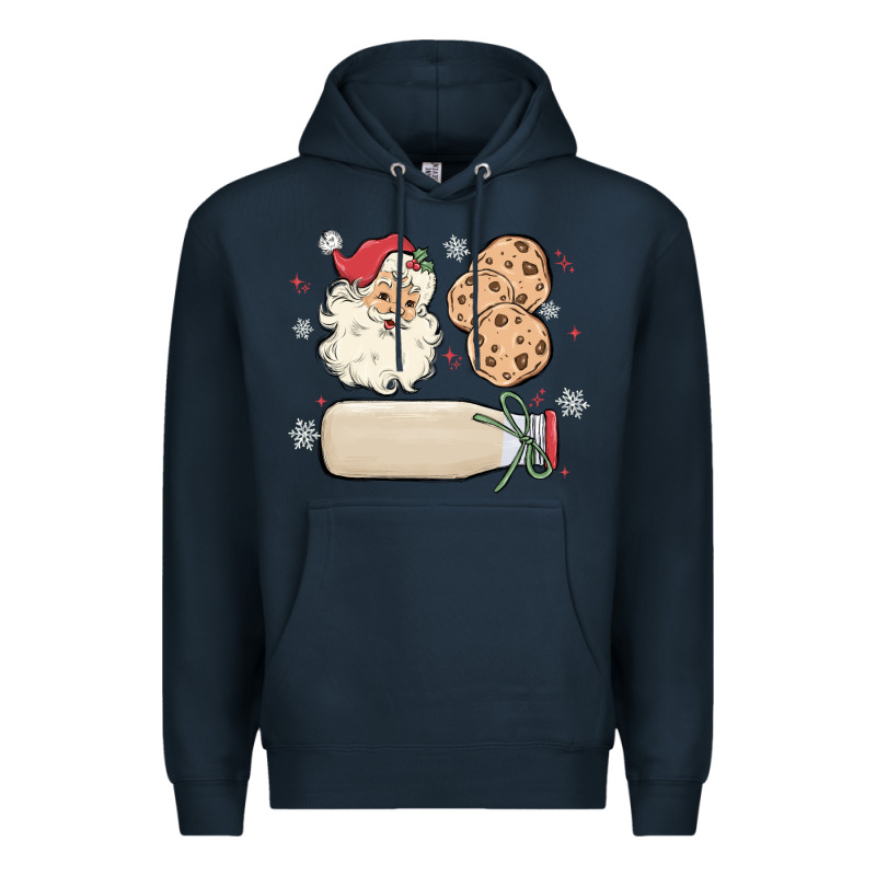 Custom Milk And Cookies With Santa Premium Hoodie by MaliasSmallBusiness | Teevron