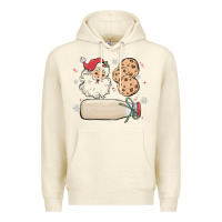 Sandshell custom milk and cookies with santa Premium Hoodie - MaliasSmallBusiness