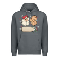 Rock custom milk and cookies with santa Premium Hoodie - MaliasSmallBusiness