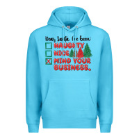 Ocean Blue dear santa ive been Premium Hoodie - MaliasSmallBusiness