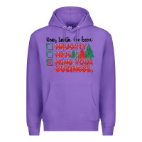Purple dear santa ive been Premium Hoodie - MaliasSmallBusiness