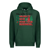 Sports Green dear santa ive been Premium Hoodie - MaliasSmallBusiness