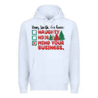 White dear santa ive been Premium Hoodie - MaliasSmallBusiness