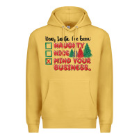 Antique Gold dear santa ive been Premium Hoodie - MaliasSmallBusiness