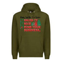 Army Green dear santa ive been Premium Hoodie - MaliasSmallBusiness
