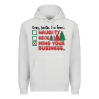 Dove Grey dear santa ive been Premium Hoodie - MaliasSmallBusiness