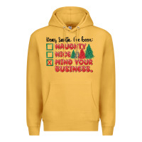 Mustard dear santa ive been Premium Hoodie - MaliasSmallBusiness