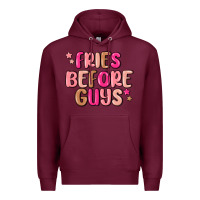 Burgundy fries before guys Premium Hoodie - MaliasSmallBusiness