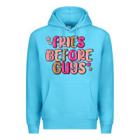 Ocean Blue fries before guys Premium Hoodie - MaliasSmallBusiness