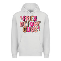Dove Grey fries before guys Premium Hoodie - MaliasSmallBusiness
