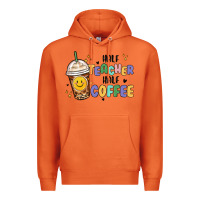 Carrot half teacher half coffee Premium Hoodie - MaliasSmallBusiness