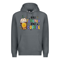 Rock half teacher half coffee Premium Hoodie - MaliasSmallBusiness
