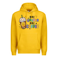 Lemon half teacher half coffee Premium Hoodie - MaliasSmallBusiness