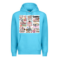 Ocean Blue funny coffee quotes Premium Hoodie - MaliasSmallBusiness