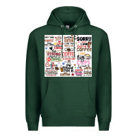 Sports Green funny coffee quotes Premium Hoodie - MaliasSmallBusiness
