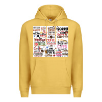 Antique Gold funny coffee quotes Premium Hoodie - MaliasSmallBusiness