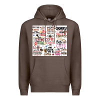 Coffee funny coffee quotes Premium Hoodie - MaliasSmallBusiness