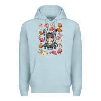 Blue Mist mi donkey mexican concha Premium Hoodie - MaliasSmallBusiness
