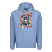 Colony Blue mi donkey mexican concha Premium Hoodie - MaliasSmallBusiness