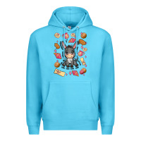 Ocean Blue mi donkey mexican concha Premium Hoodie - MaliasSmallBusiness