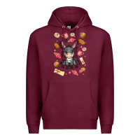 Burgundy mi donkey mexican concha Premium Hoodie - MaliasSmallBusiness