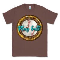 Chestnut baseball with sunflower round earrings Classic Tee - BundleAndBundleShop
