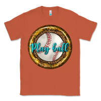 Copper baseball with sunflower round earrings Classic Tee - BundleAndBundleShop