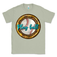 Matcha baseball with sunflower round earrings Classic Tee - BundleAndBundleShop