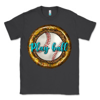 Smoke baseball with sunflower round earrings Classic Tee - BundleAndBundleShop