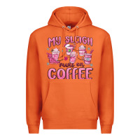 Carrot my sleigh runs on coffee Premium Hoodie - MaliasSmallBusiness