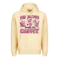Pina Colada my sleigh runs on coffee Premium Hoodie - MaliasSmallBusiness