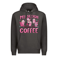 Smoke my sleigh runs on coffee Premium Hoodie - MaliasSmallBusiness
