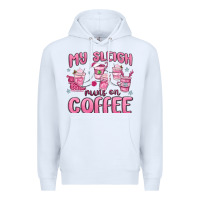 White my sleigh runs on coffee Premium Hoodie - MaliasSmallBusiness
