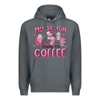 Rock my sleigh runs on coffee Premium Hoodie - MaliasSmallBusiness