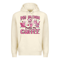 Sandshell my sleigh runs on coffee Premium Hoodie - MaliasSmallBusiness