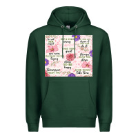 Sports Green positive quotes Premium Hoodie - MaliasSmallBusiness