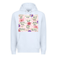 White positive quotes Premium Hoodie - MaliasSmallBusiness