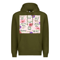 Army Green positive quotes Premium Hoodie - MaliasSmallBusiness