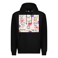 Black positive quotes Premium Hoodie - MaliasSmallBusiness