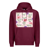Burgundy positive quotes Premium Hoodie - MaliasSmallBusiness