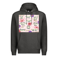 Charcoal Heather positive quotes Premium Hoodie - MaliasSmallBusiness
