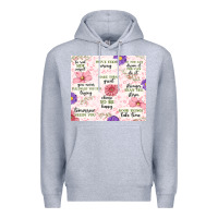 Heather Grey positive quotes Premium Hoodie - MaliasSmallBusiness