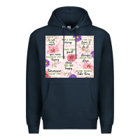 Navy positive quotes Premium Hoodie - MaliasSmallBusiness