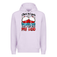 Lilac show me your bobbers and i will show my rod Premium Hoodie - MaliasSmallBusiness