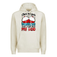 Oatmeal Heather show me your bobbers and i will show my rod Premium Hoodie - MaliasSmallBusiness
