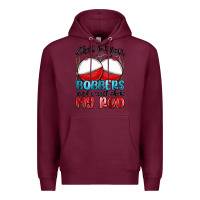 Burgundy show me your bobbers and i will show my rod Premium Hoodie - MaliasSmallBusiness