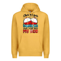 Mustard show me your bobbers and i will show my rod Premium Hoodie - MaliasSmallBusiness